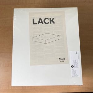 4 White “LACK” IKEA shelves